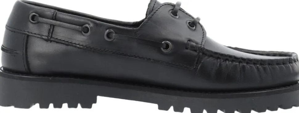 CASLENA Boat Shoe Pull Up Leather