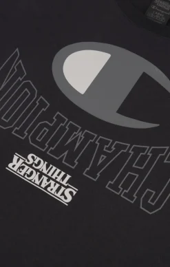 Champion X Stranger Things Logo T-shirt