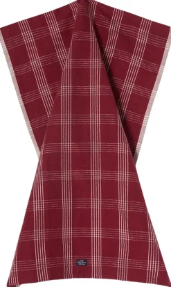 Checked Linen/Cotton Kitchen Towel