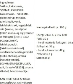 Choko-lakridser med salmiak