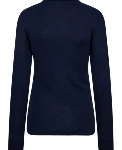 Cilla 12 Langærmede polo strik - 100% Merino uld RWS