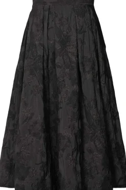 Clipped jacquard full skirt - Bisha