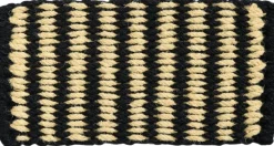 Coco Door Mat-Stripe Wide-Black and white