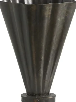 COLL vase, antique finish - brown