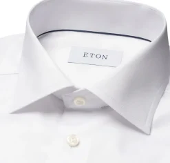 Contemporary Fit White Signature Twill Shirt