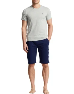 Cotton Jersey Crewneck Sleep Tee