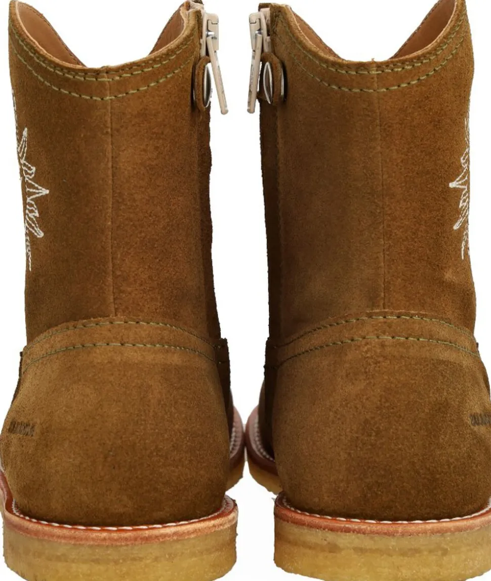 Cowboy støvle med sol- og månebrode