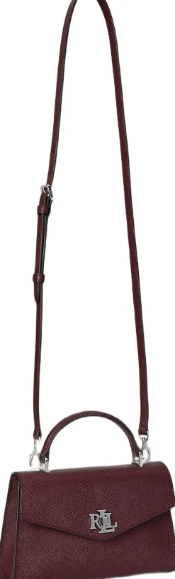 Crosshatch Leather Small Farrah Satchel