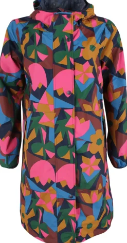 Danedith Rain Coat Dk Navy GEOFLEUR