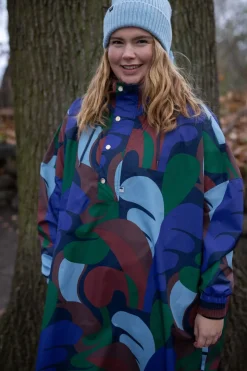 Danedream Drops Rain Poncho Blue Purple TROPS