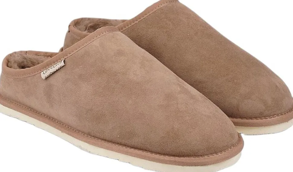 DARWIN - DOUBLE FACED SHEARLING OPEN SLIPPERS