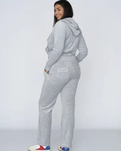 Del Ray Classic Velour Pant Pocket Design