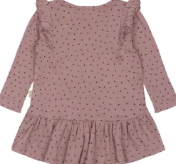 Dress L/S Frill Modal heart