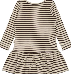 Dress L/S Modal Striped