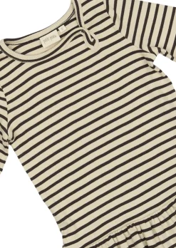Dress L/S Modal Striped