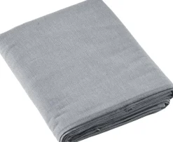 Dug 270 x 140 cm Lys grå 100% ny bomuld