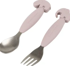 Easy-grip ske og gaffel sæt Deer friends Pudder