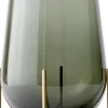 Echasse Vase, M, Smoke/Brushed Bras