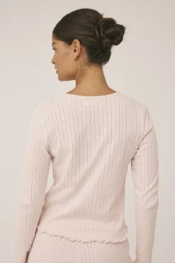 Eloise 10 Cardigan Pointelle - 100% Økologisk Bomuld GOTS