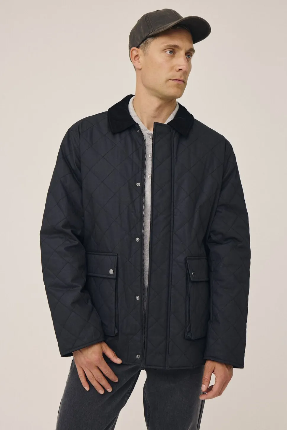 Emerson 4 Coated quiltet jakke - GRS