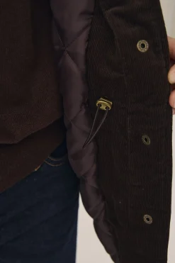 Emmy 3 Coated jakke med fløjl kanter - GRS