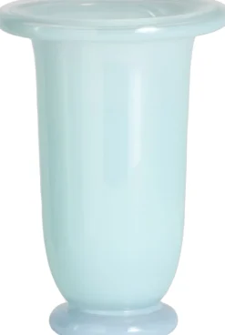 Empire Vase-Medium-Ice blue with light blue base