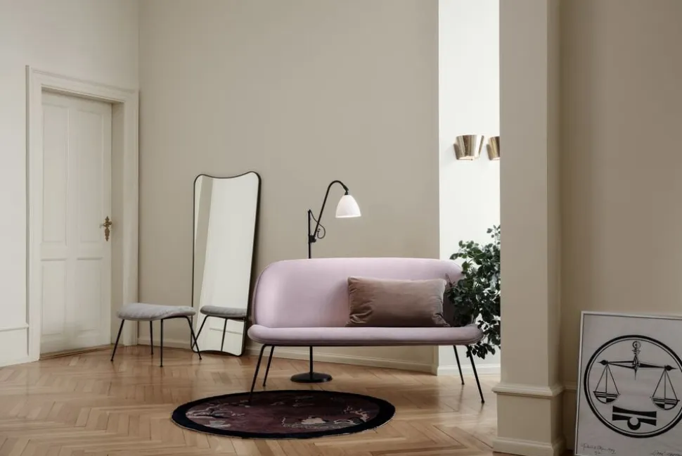 F.A. 33 Wall Mirror, 70x146 Black Brass