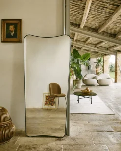 F.A. 33 Wall Mirror, 70x146 Black Brass