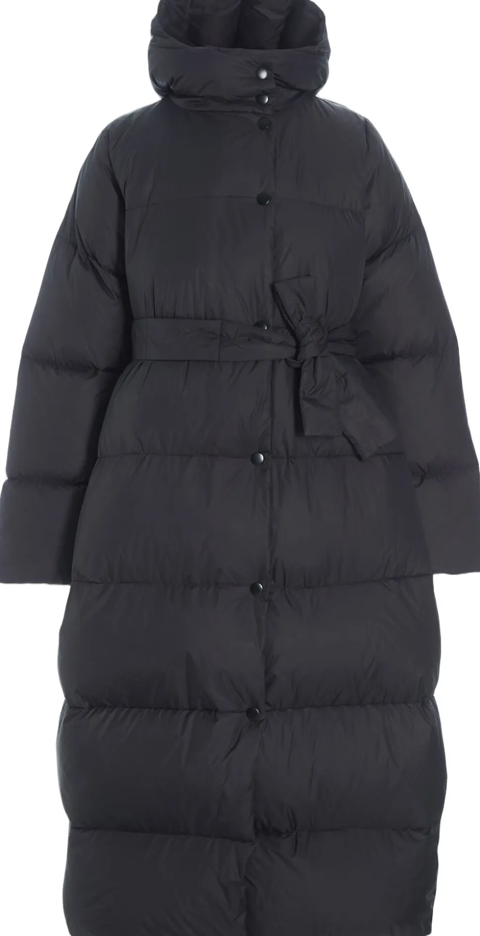Feather down dunjakke med bælte