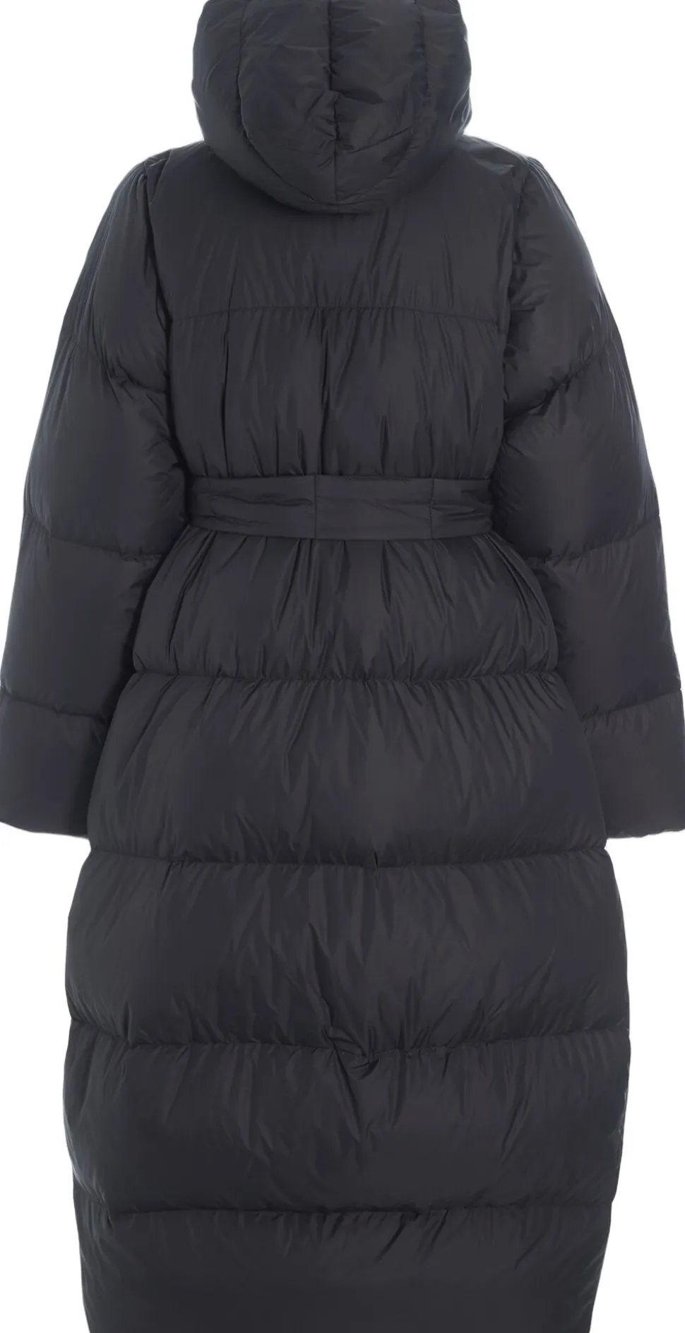 Feather down dunjakke med bælte