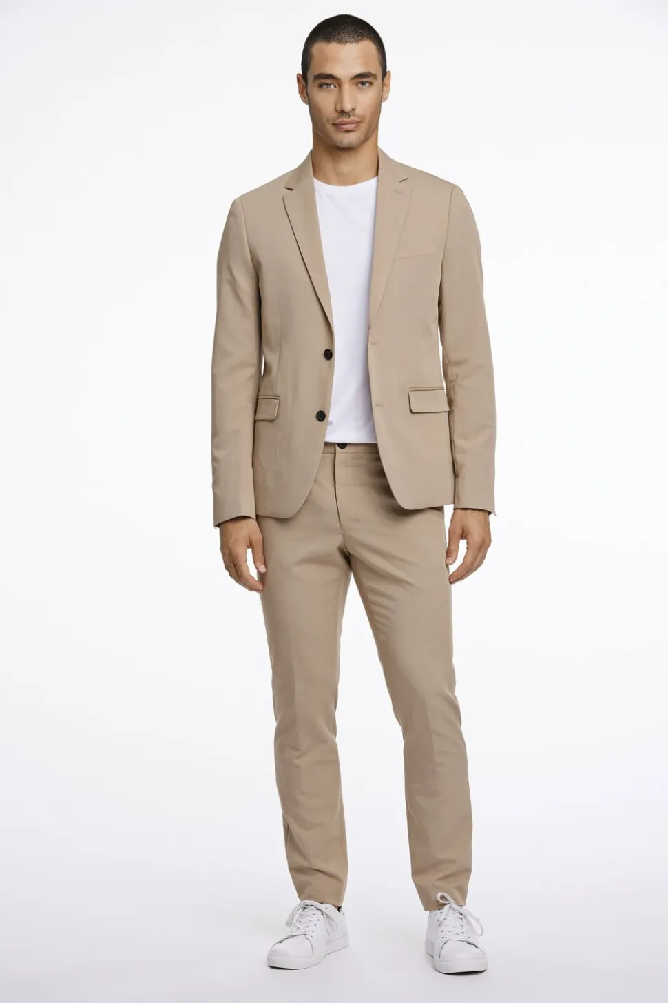 Fine twill stretch suit