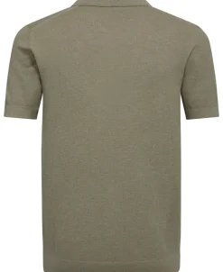 Fine-knit cotton polo shirt