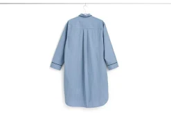 Fineline Long Nightshirt-S/M-Blue