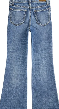 Flared Indigo Denim Jean