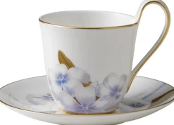 Flora 27 cl. højhankskop med underkop - Rhododendron