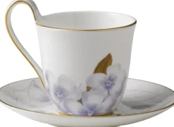 Flora 27 cl. højhankskop med underkop - Rhododendron