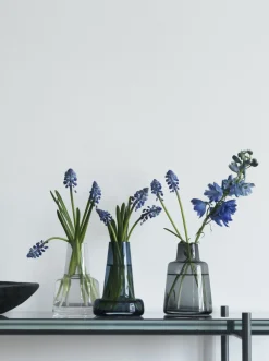 Flora Vase kort hals smoke H12