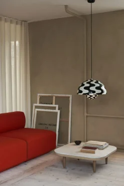 Flowerpot Pendant VP2, Black/White