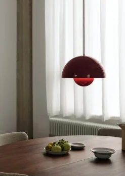 Flowerpot Pendant VP7, Vermilion Red