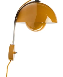 Flowerpot Wall Lamp VP8, Mustard