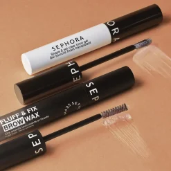 FLUFF & FIX BROW WAX - Teksturerende og fikserende øjenbrynsvoks