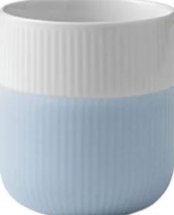 Fluted Contrast Mug 35cl Dove Blue