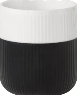Fluted Contrast Mug 35cl Jet