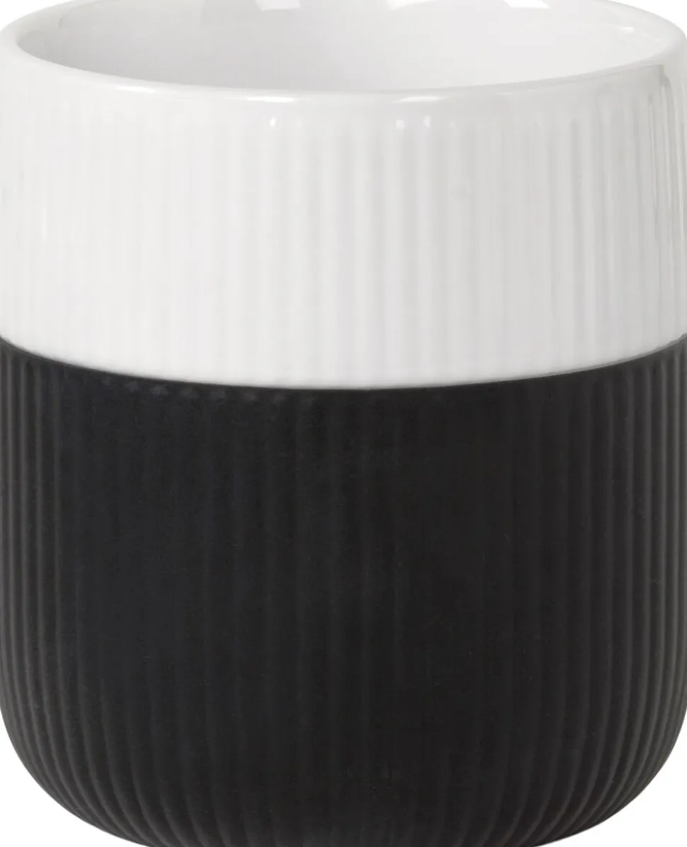 Fluted Contrast Mug 35cl Jet