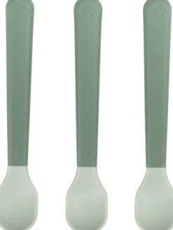 Foodie easy-grip babyske 3-pak Grøn