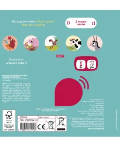 Forlaget ROOM2PLAY - Pegebog med lyd - Dyrene på bondegården