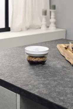 Fresh & Save BOWLS Vakuumskål S / 12 cm, Glas, Gennemsigtig