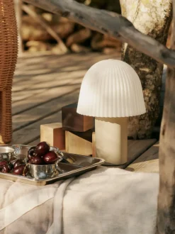 Frill Portable Lamp - Cashmere/White