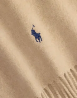 Fringe-Trim Wool Scarf