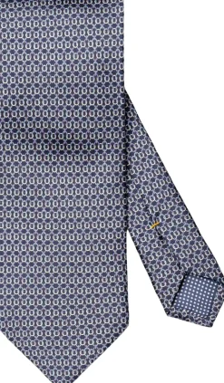 Geometric Print Silk Tie